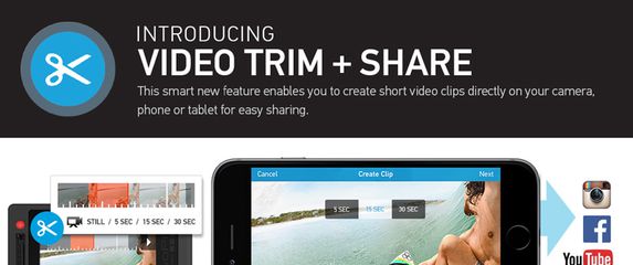 Nova mogućnost: Podijelite svoje kratke video materijale izravno iz GoPro kamere