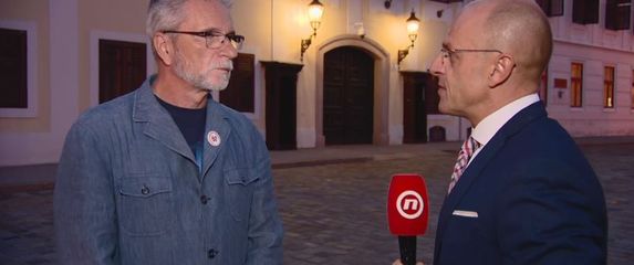 Krešimir Sever, predsjednik Nezavisnih hrvatskih sindikata, i Mislav Bago (Foto: Dnevnik.hr)