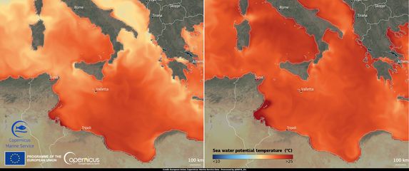 Temperatura Sredozemnog mora raste