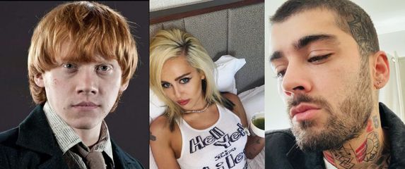 Rupert Grint, Miley Cyrus i Zayn Malik