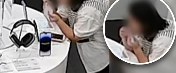 Žena krade iPhone