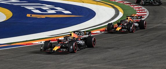 Perez, Verstappen i Russell