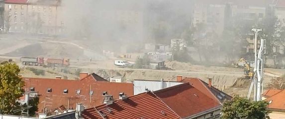 Požar u zgradi na Črnomercu