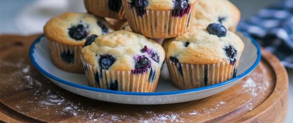 Cheesecake muffini s borovnicama