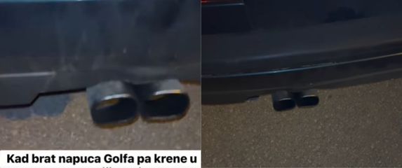 Auspuh modificiranog Golfa