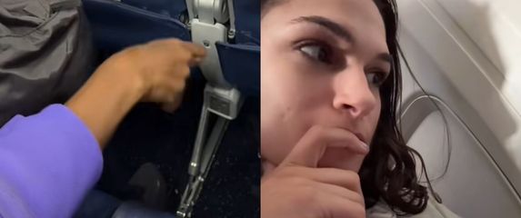 Zabrinuta putnica Olivia i neuredna suputnica