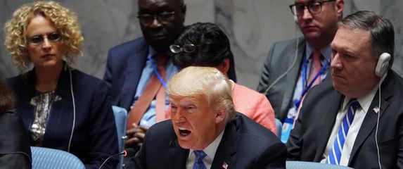 Donald Trump drži govor u UN-u 2018.