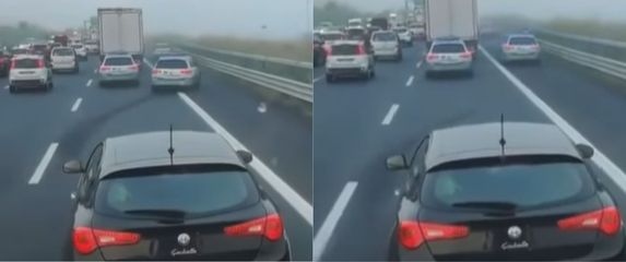 Vozila u koloni na autocesti