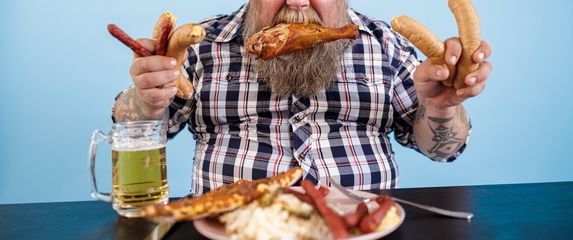 Ljubitelj mesa, ilustracija