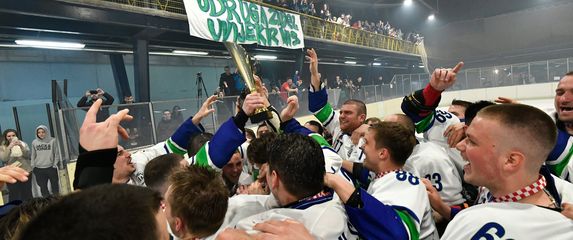 Hokejaši i navijači Siska