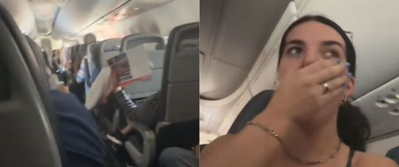 Putnica na letu na kojem ne radi klima i ljudi kako se hlade