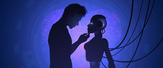 Ljubav ljudi i robota, ilustracija