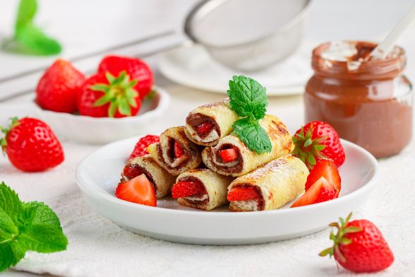Nutella rolice s jagodama