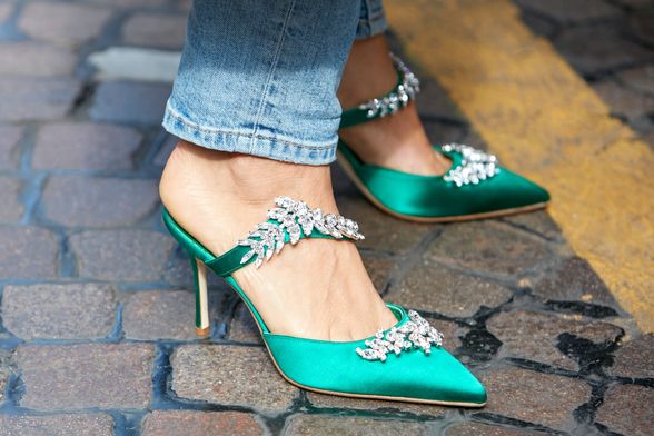 Zelene štikle u street style izdanju s Tjedna mode