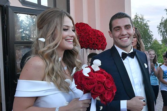 Izabel i Mateo Kovačić na svom vjenčanju