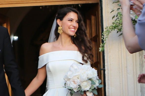 Kristina Milković Čilić nosila je vjenčanicu dizajnerice Caroline Castigliano - 7