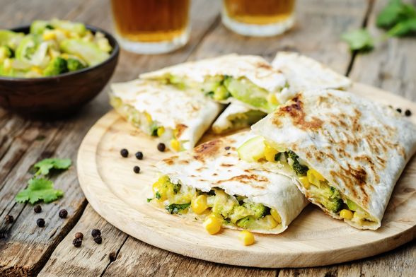 Tortilje s tikvicama i sirom