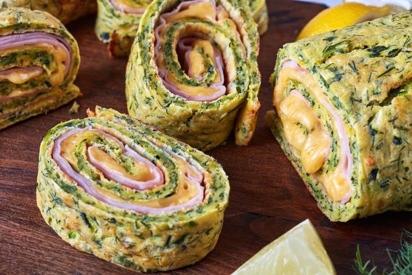 Rolada s tikvicama punjena šunkom i sirom