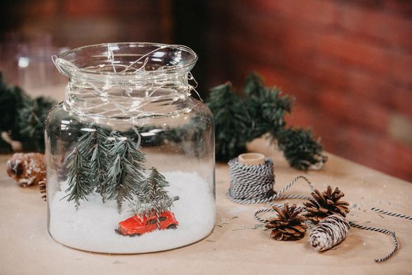 Snježna šuma u staklenci