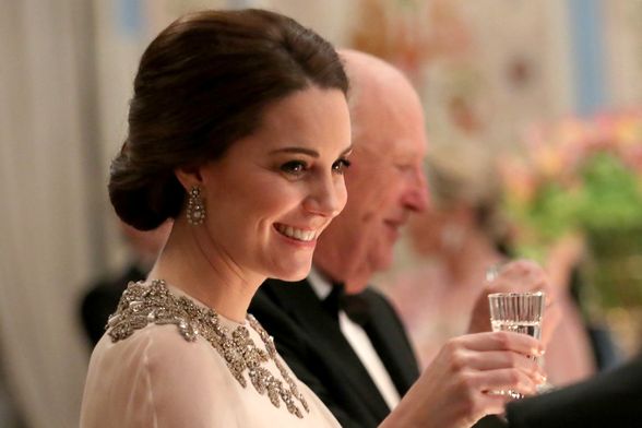 Catherine na kraljevskoj gala večeri u Oslu