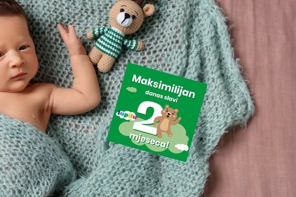 Lupilu milestone kartice s kojima možete zabilježiti svaki mjesec bebinog odrastanja