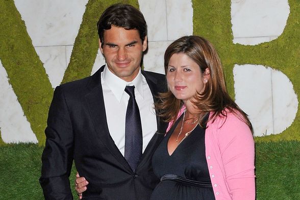 Mirka i Roger Federer neposredno prije rođenja njihovih kćerkica