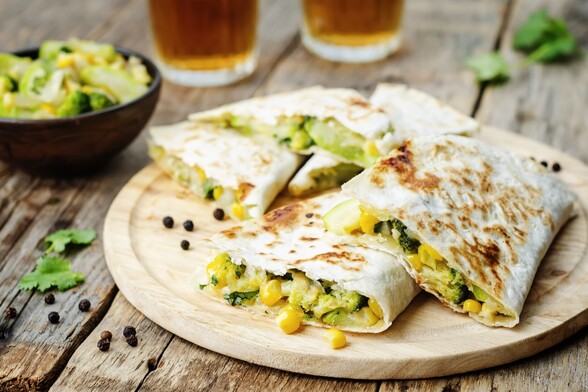 Tortilje s tikvicama i sirom