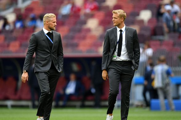 Kasper Schmeichel i Jonas Lossl, vratari danske nogometne reprezentacije