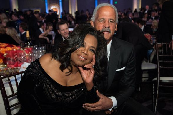 Oprah i Stedman na dodjeli Zlatnih globusa