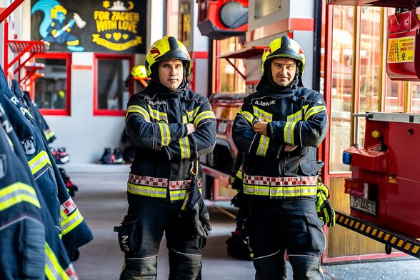 Vatrogasci Anđelko Mihok i Antonio Antolković