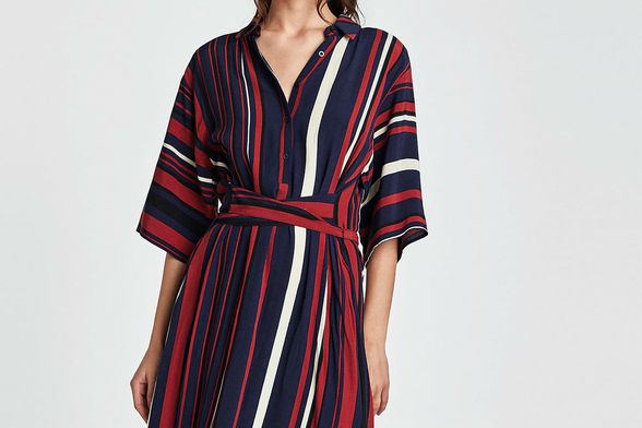 Haljine na prugice iz trgovina koje proljepšavaju figuru - 3