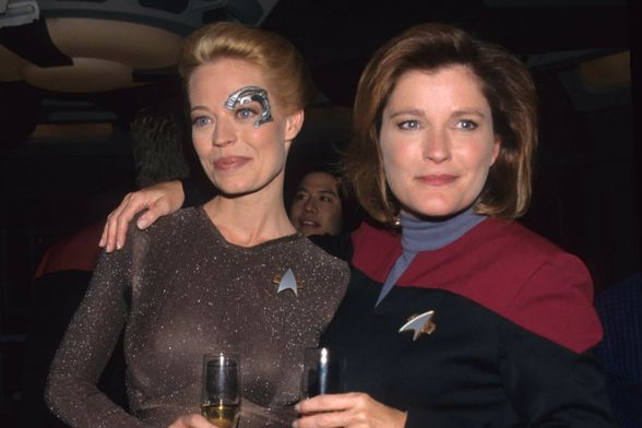 Jeri Ryan (Seven of Nine) i Kate Mulgrew (Kathryn Janeway)