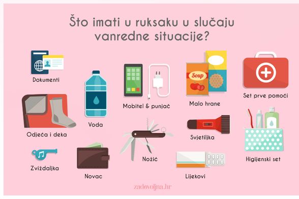 Što spremiti u ruksak za vanredne situacije?