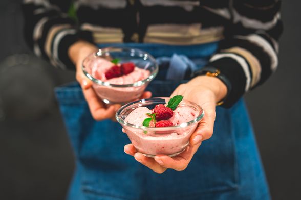 Sladoled od banane i maline