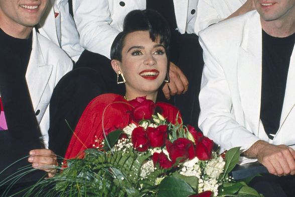 Emilija Kokić 1989. nakon pobjede na Eurosongu