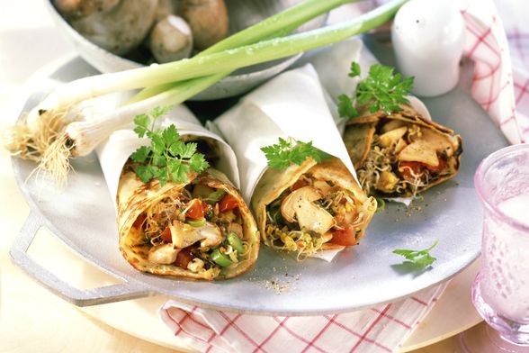 Brze tortilje s gljivama