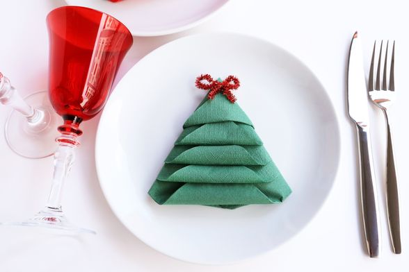 Salveta u obliku božićnog drvca
