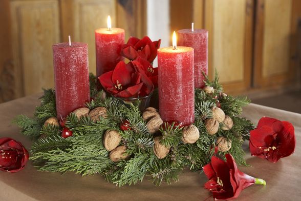 Adventski vijenci s orašastim plodovima - 1