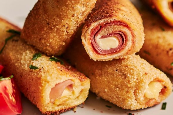 Pohane rolice sa šunkom i sirom