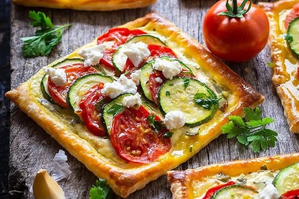 Lisnato tijesto s povrćem