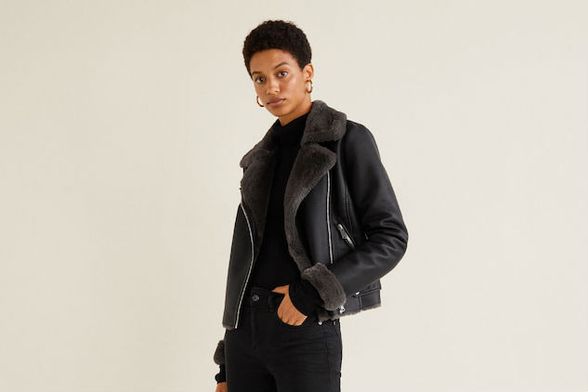 Mango motociklistička jakna od umjetnog krzna (Foto: Mango)