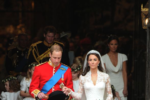Catherine Middleton na vjenčanju (Foto: AFP)