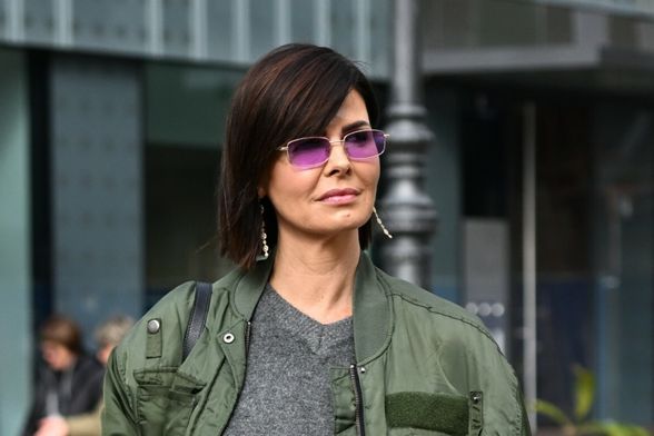 Anica Kovač na zagrebačkoj špici u trapericama sa svjetlucavim detaljima 2025. - 1