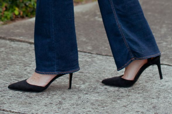 Crne cipele s visokom potpeticom nikad ne izlaze iz mode