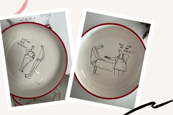 Tisjini Oni na tanjurima