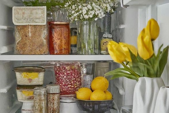 Dekorirana unutrašnjost hladnjaka