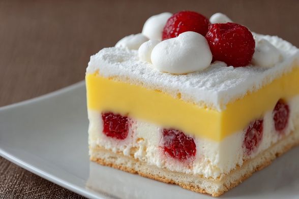 Papin kolač s malinama