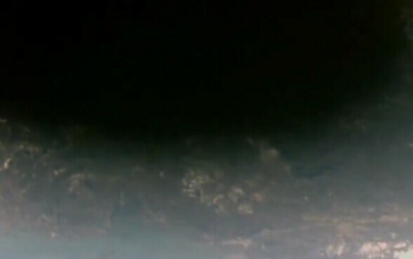 Pomrčina Sunca viđena s ISS-a