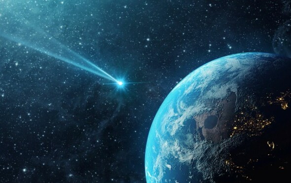 Asteroid blizu Zemlje, ilustracija