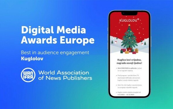 Interaktivni 'Kuglolov' Nove TV osvojio važnu međunarodnu nagradu Digital Media Awards Europe